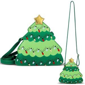 Christmas Tree Crossbody Purse for Women Handbags Cute Purse Decorated Xmas